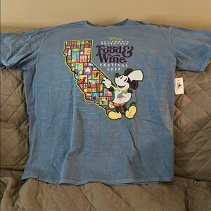 Disney Blue Mickey Mouse Food & Wine Festival Tee